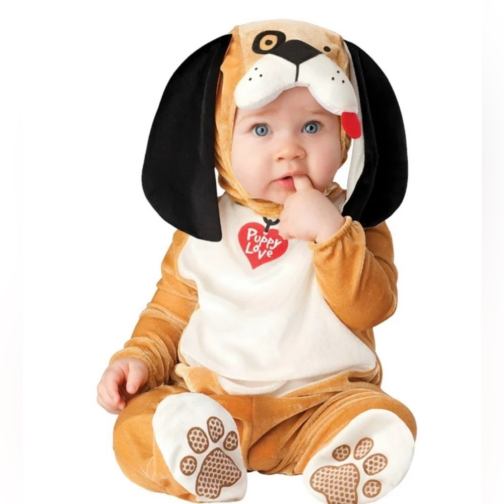 Incharacter puppy love baby costume. NWT various sizes(22)